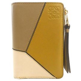 Loewe Puzzle Slim Bifold Geldbörse Rot Gelb
