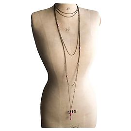 Vintage multi-rangs Isabel Marant Rose Doré