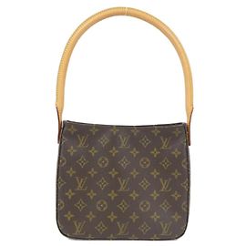 Sac à main Louis Vuitton Monogram Looping MM Marron