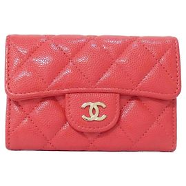 Chanel zeitlos klassische Kartenetui Rot