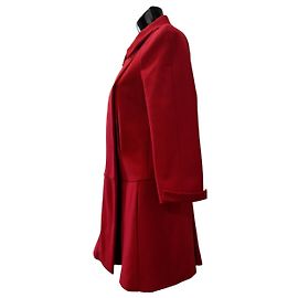 Miu Miu Coats, Outerwear Red