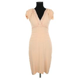 Prada Vestido de seda beige Beige