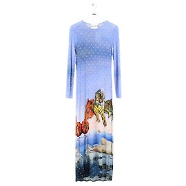 Paco Rabanne Robe bleue Bleu
