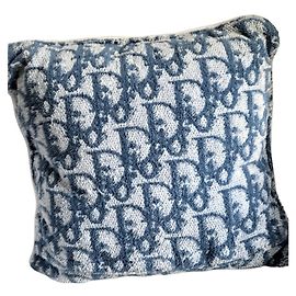 Coussin de décoration Dior bleu Bleu