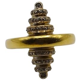 Autre Marque Anel de Ouro e Diamantes Outro
