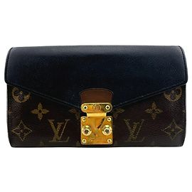 Portefeuille Pallas Monogram Louis Vuitton Marron Noir Monogramme
