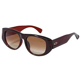 Gafas de sol de plástico con logo CD Christian Dior Rojo Roja