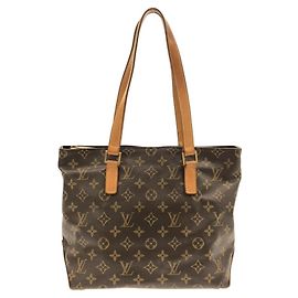 Louis Vuitton Monogram Cabas Piano Handtasche Braun