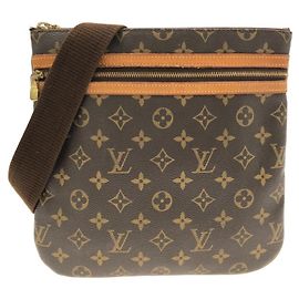 Borsa a Spalla Pochette Bosphor Monogram Louis Vuitton Marrone