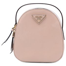 Prada Brown Saffiano Lux Mini Odette Backpack Brown Flesh