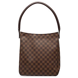 Louis Vuitton Marrom Damier Ebene Looping GM Marrom