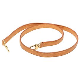 Correa de cuero Vachetta beige Louis Vuitton Beige