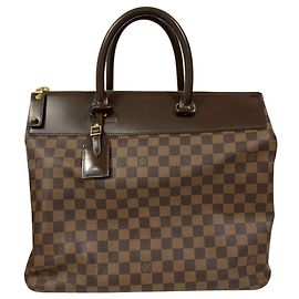 Borsa Louis Vuitton Damier Greenwich PM Marrone Damier ebene