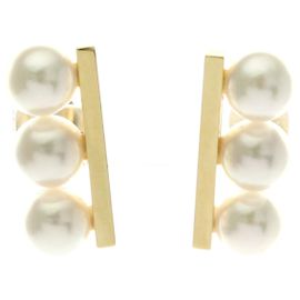 Pendientes de Perlas Tasaki Balance Neo Dorado