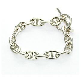 Hermès Hermes Chaine d'Ancre MM Silver 925 Charm Bracelet Silvery