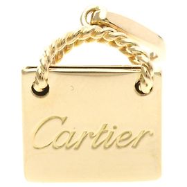 Cartier 18K Roségold Einkaufsbeutel Charm Anhänger Halskette Golden