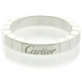 18K Weißgold Bandring Cartier Lanieres Silber