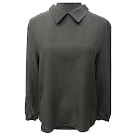 Camicia Prada in seta nera Nero