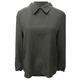 Camisa Prada de seda preta Preto