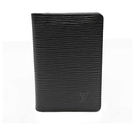 Louis Vuitton Epi Noir Card Case Black