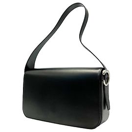 Borsa a spalla in pelle nera Panthère di Cartier Nero