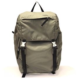 Sac à dos en nylon Prada en vert kaki Vert Kaki