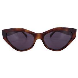Céline NEUE CELINE TRIOMPHE CL40323U SONNENBRILLEN AUS BRAUNEM HARZ Braun