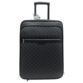 VALISE LOUIS VUITTON PEGASE 55 TOILE DAMIER GRAPHITE CABINE TROLLEY CASE Gris anthracite