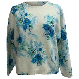 Suéter de lã multicolorido com estampa floral da Prada Multicor