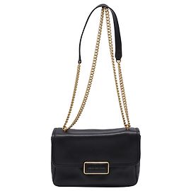 Bolsa de Ombro Rebel da Marc by Marc Jacobs em Couro Preto Preto