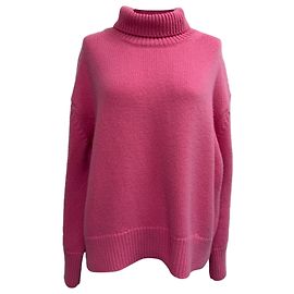 Céline Pull col roulé Celine en cachemire rose Marron Rose