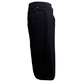 Falda midi de algodón negro con efecto deconstruido Loewe Negro