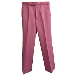 Céline Calças retas Celine em lã rosa Marrom Rosa
