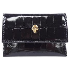 Kartenetui Alexander McQueen Schwarz