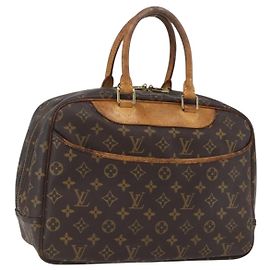 LOUIS VUITTON Bolsa de Mão Monogram Deauville M47270 LV Auth hk3386 Monograma