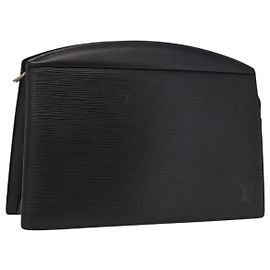 LOUIS VUITTON Epi Trousse Crete Tasche Schwarz M48402 LV Auth 170190 Schwarz
