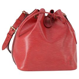 LOUIS VUITTON Epi Noe Shoulder Bag Red M44007 LV Auth 169357 Red