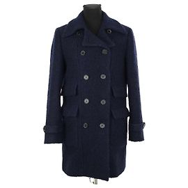 The Kooples Marineblauer Mantel Marineblau