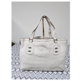 Gucci GG Signature Tote Bag Off-White Weiß
