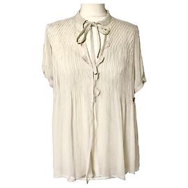 John Galliano Completo in seta Galliano 2 pezzi Beige