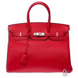 Hermès Bolsa HERMES Birkin 35 em Couro Vermelho - 103312 Vermelho