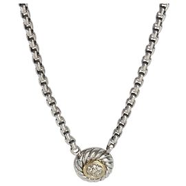 Collana Cookie in Diamante in Oro Giallo e Argento Sterling di David Yurman Altro