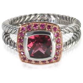 Anel Petite Albion em ouro rosa e prata esterlina com granada e safira de David Yurman Outro