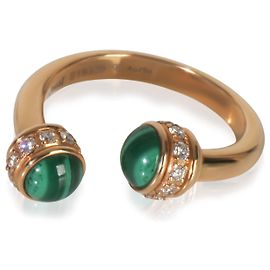 Piaget Rose Gold Malachite and Diamond Possession Open Ring Other