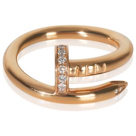 Anello Juste Un Clou in oro rosa e diamanti di Cartier Altro