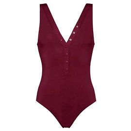 Costume da bagno intero Eres Icon Rosso Bordeaux Bordò