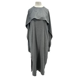 Autre Marque Robe longue grise avec laine Grey