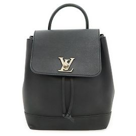 Louis Vuitton Lockme Calf Leather Backpack Black