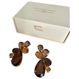 SéZane Orecchini "Miranda" in pietre multicolori Marrone Multicolore D'oro