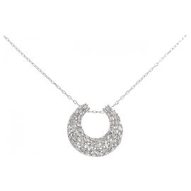 Autre Marque Au750 Diamant-Halskette Silber